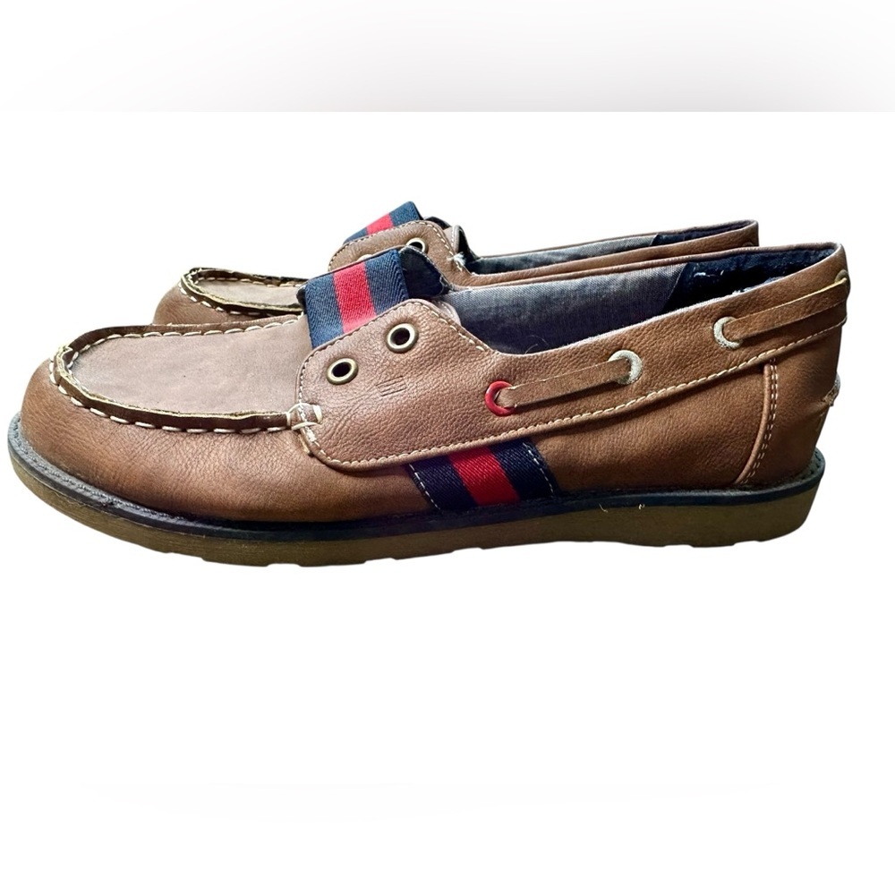 Tommy Hilfiger Women’s or Youth TJ Jose Cognac Boat Shoes Size 4 / EU 36